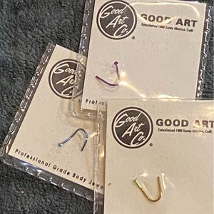 20g Purple Niobium Nostril Screw. By GOOD ART Co.